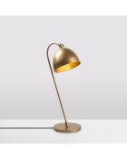 Lampe de table Acuka dorée - 18x26x54 cm